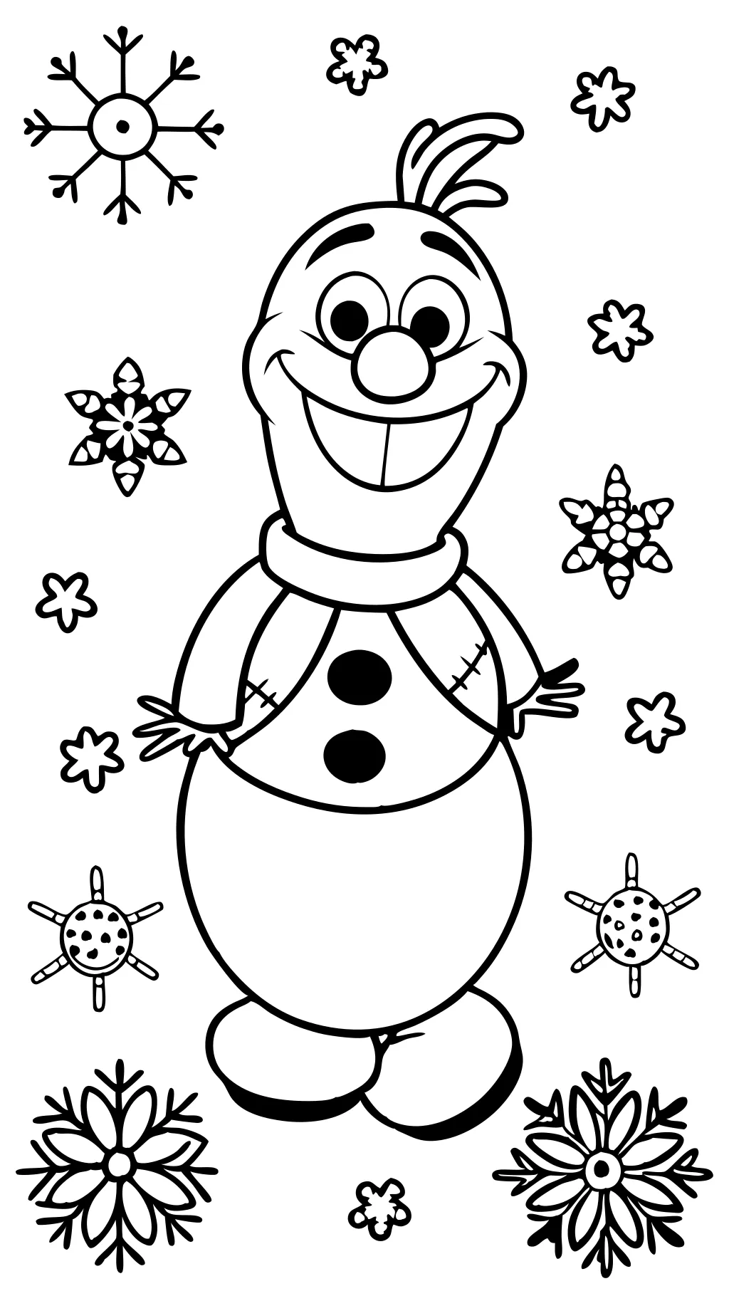 olaf coloring pages